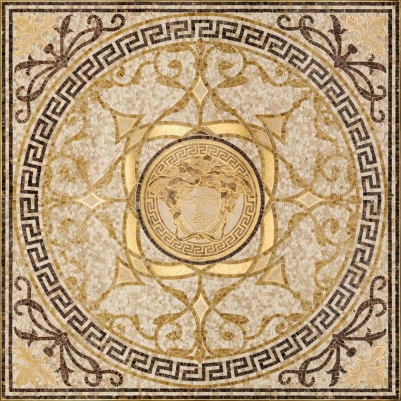 Керамогранит 68300 Exclusive ROSONE MOS.BEIGE-ORO 118x118