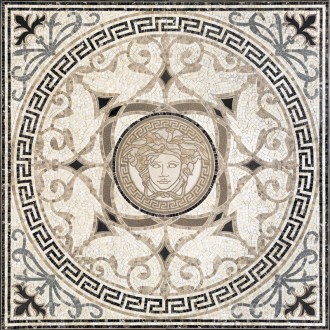 Керамогранит 68301 Exclusive ROSONE MOS.WHITE-BLAC 118x118