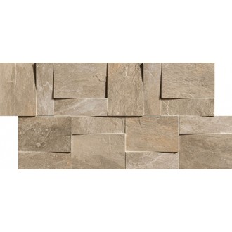 739370 Ardoise Modulo Muretto 3d Ecru 30x30