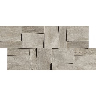 739371 Ardoise Modulo Muretto 3d Plombe 30x30