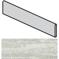 Керамогранит 747892 Travertino White Battiscopa Matte 6mm 4.6x80