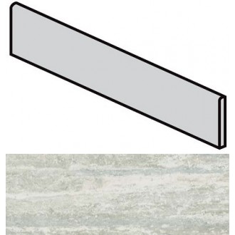 Керамогранит 747892 Travertino White Battiscopa Matte 6mm 4.6x80