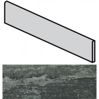 Керамогранит 748323 Travertino Black Battiscopa Glossy 4.6x60