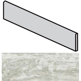 Керамогранит 748324 Travertino White Battiscopa Glossy 4.6x60