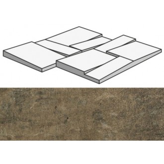 Керамогранит 755946 Matieres Brun Modulo Muretto 3D 30x30