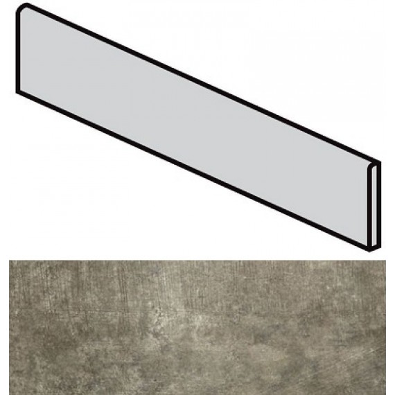 Керамогранит 755950 Matieres Gris Battiscopa 4.6x60