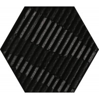 Керамогранит 760017 Matiere Hexa-style Carton Black 11x12.6