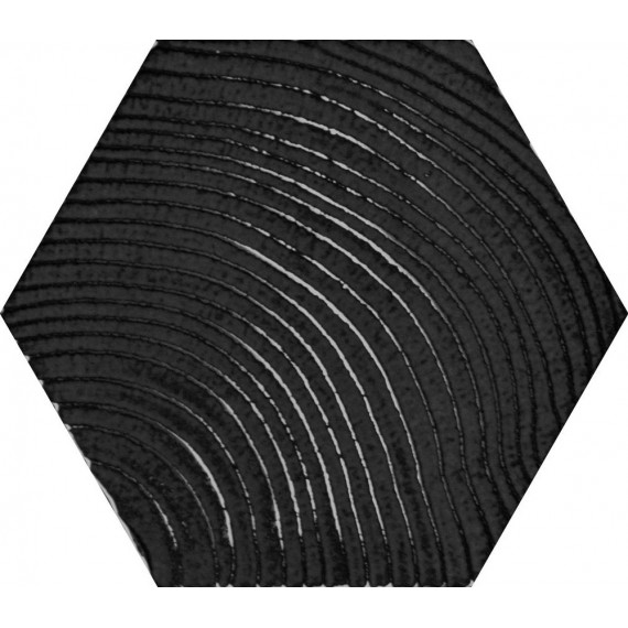 Керамогранит 760033 Matiere Hexa-style Arbre Black Lappato 11x12.6