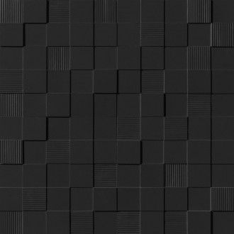 Керамогранит 760036 Matiere Muretto 3D Carton Black 28.5x28.5