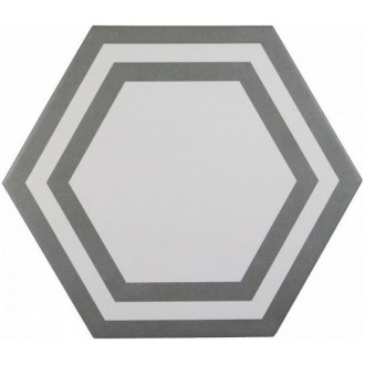 ADPV9018 PAVIMENTO HEXAGONO DECO DARK GRAY 20x23
