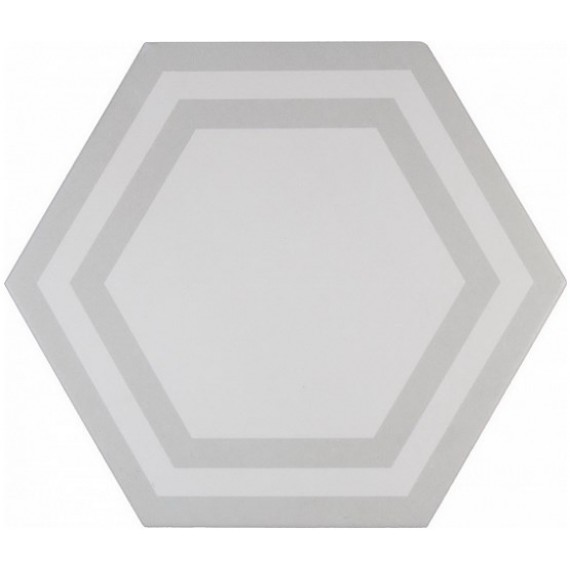 Керамическая плитка Керамогранит ADPV9019 PAVIMENTO HEXAGONO DECO LIGHT GRAY 20x23
