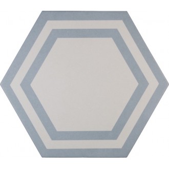 ADPV9021 Pavimento Hexagono Deco Azure 20x23
