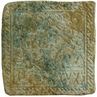 Керамогранит B65E1- Inserto Yucatan A Verde 32.7х32.7