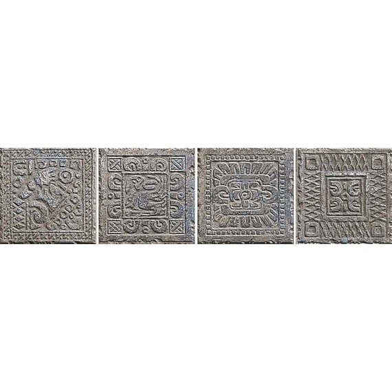 Керамогранит B7533- Inserto Azteca Blu set 4 pz. 16.3x16.3