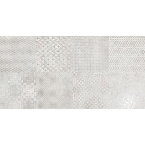 Керамическая плитка Керамогранит Deco Titan Silver 49,1x98,2