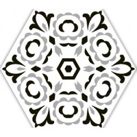 Deco Versalles HEX Black 20x24 mix