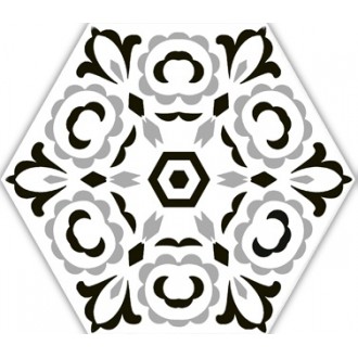 Deco Versalles HEX Black 20x24 mix