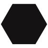 Mutina HEXAGON NERO 16,5X14,5