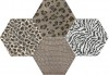 Керамогранит INSERTO ANIMALIER MIX4 HEXAGONE 24x27,7