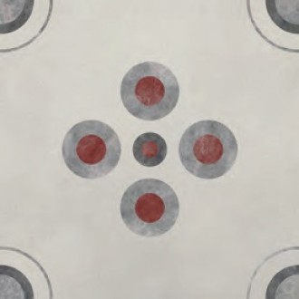 Керамогранит INSERTO CANALI CERCHI GRIGIO 60.8x60.8