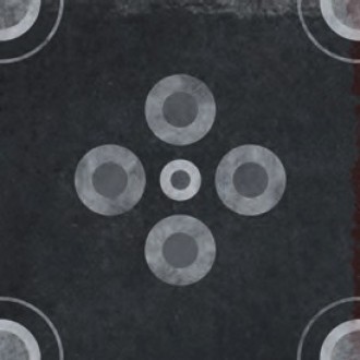 Керамогранит INSERTO CANALI CERCHI NERO LAP 60.8x60.8