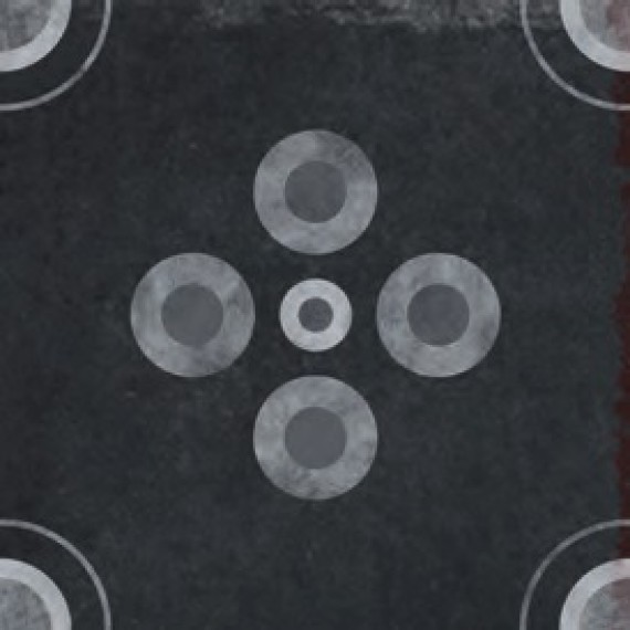 Керамогранит INSERTO CANALI CERCHI NERO LAP 60.8x60.8