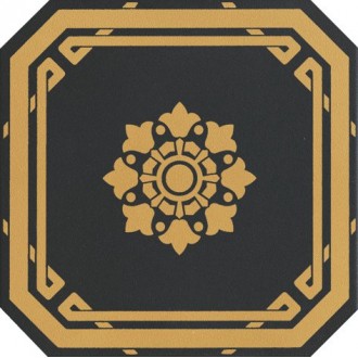 OEODB2 Old England Ottagono Black Leeds 20x20