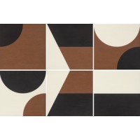 Керамогранит PUZZLE COMB GRAPHIC CRETA 25X25