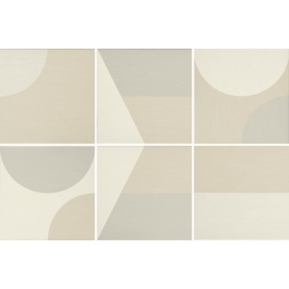 Керамогранит PUZZLE COMB GRAPHIC FAROE 25X25