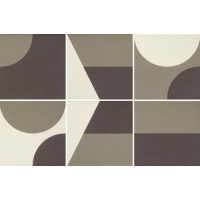 Керамогранит PUZZLE COMB GRAPHIC GOTLAND 25X25