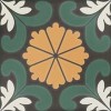 DNA Tiles 125639 SYNC FLOWER GREEN 15x15