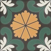 DNA Tiles 125639 SYNC FLOWER GREEN 15x15