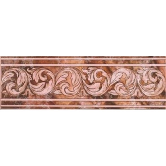 Керамическая плитка Керамогранит TAJO Cenefa Marron Бордюр 15х45,2