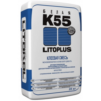 Клей LitoPlus K55 белый мешок 25 кг