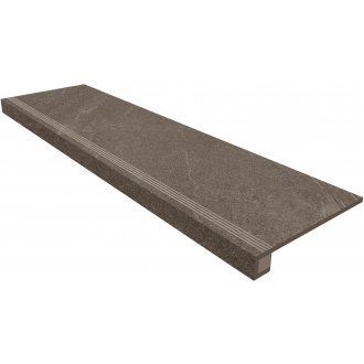 Комплект Ступень GB03 Gabbro 33x120 неполированная с бортиком + Подступенок 14.5x120