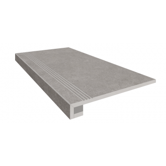 Комплект Ступень LN02 Luna 33x120 неполированная с бортиком + Подступенок 14.5x120