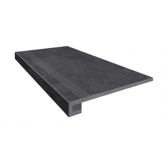 Комплект Ступень LN04 Luna 33x120 неполированная с бортиком + Подступенок 14.5x120