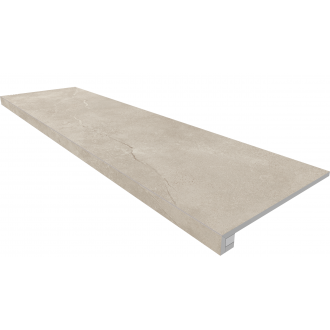 Комплект MM00 Magmas Ivory (Ступень 33x120 неполированный прямоугольный бортик без насечек + Подступенок 14,5x120)