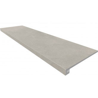 Комплект MM02 Magmas Grey (Ступень 33x120 неполированный прямоугольный бортик без насечек + Подступенок 14,5x120)