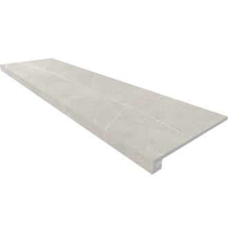 Комплект NL02 Nolana Light Grey (Ступень 33x120 неполированный прямоугольный бортик без насечек + Подступенок 14,5x120)