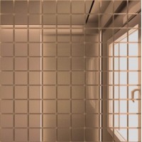 Б25 Мозаика зеркальная Бронза 25х25/300х300