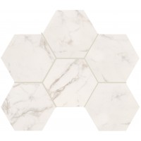 Мозаика 00408 ESAGONO STATUARIO GOLD MAT RET 29x41,5