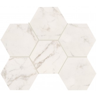 Мозаика 00408 ESAGONO STATUARIO GOLD MAT RET 29x41,5