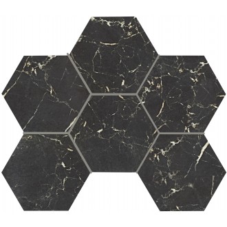 Мозаика 00411 ESAGONO NERO REALE MAT RET 29x41,5