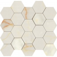 Мозаика 02616 MAJESTIC HEXAGON ONYX LEV 34x36