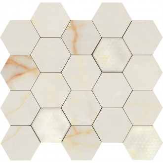 Мозаика 02616 MAJESTIC HEXAGON ONYX LEV 34x36