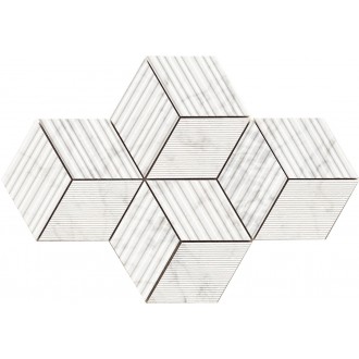 Мозаика 02645 MAJESTIC CUBE APUANIAN WHITE NAT 30x30
