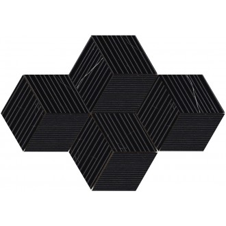 Мозаика 02646 MAJESTIC CUBE ROYAL NERO NAT 30x30