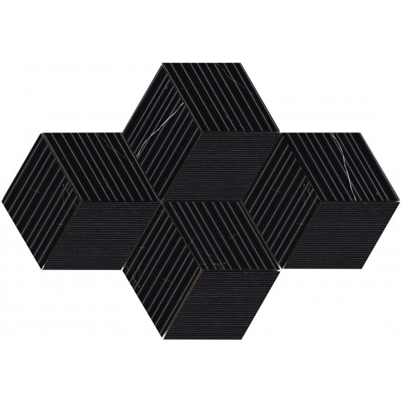 Мозаика 02646 MAJESTIC CUBE ROYAL NERO NAT 30x30