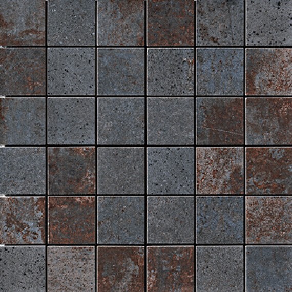 Керамогранит Мозаика 1062372 Mosaico Costruire Metallo Nero 30х30